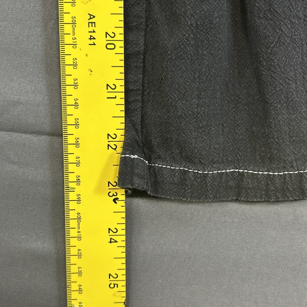 charcoal Shein cargo pants feature contrasting white stitching/ utility pockets - Picture 12 of 13
